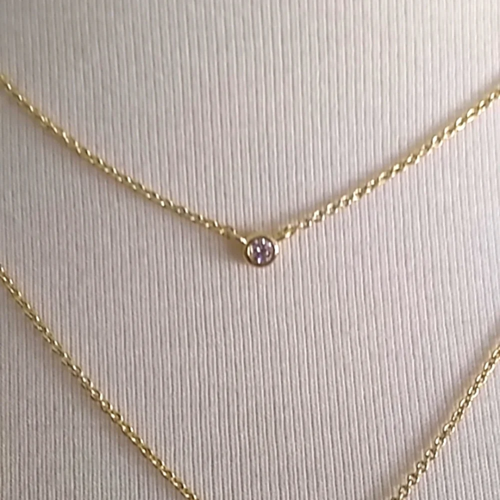 Initial "a" Necklace - Picture 3 of 4